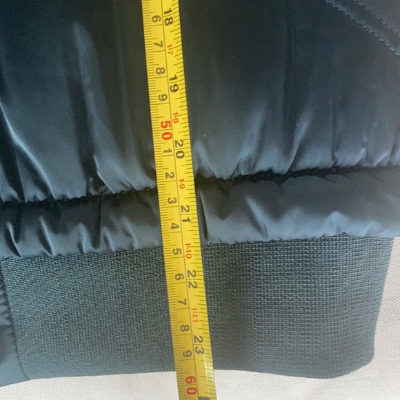 Vigoss blue almost an emerald green puffer jacket winter with zip closure - Picture 15 of 16